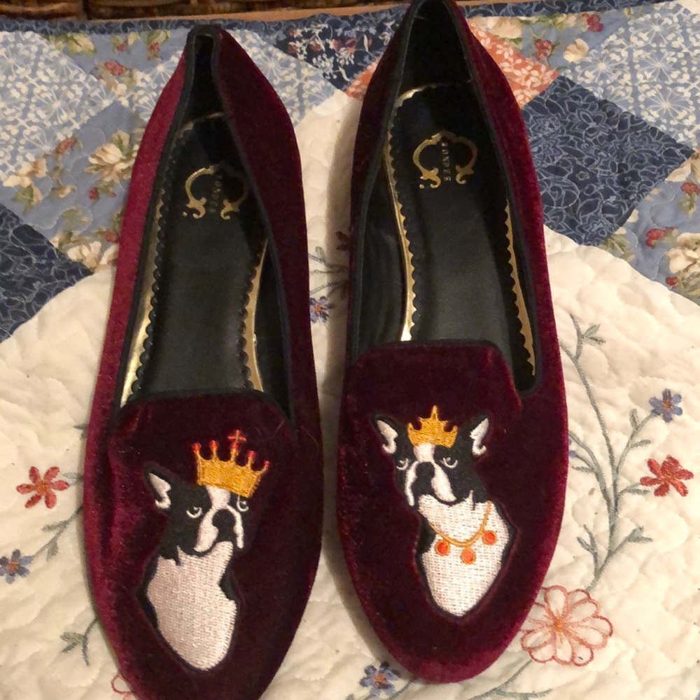 C Boston Terrier Flats Size 9.5